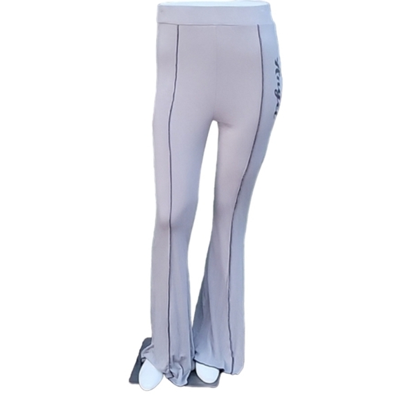 Angel Graphic High Waisted Flare Leg Pants - Picture 3 of 17